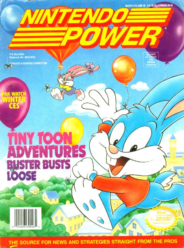 Nintendo Power Issue 046 (March 1993) cover